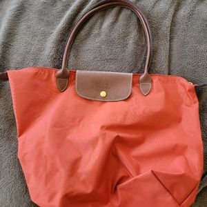 Longchamp orange tote